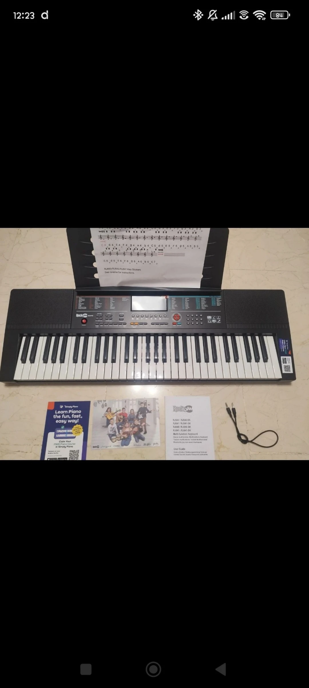 Teclado RockJam RJ640 con accesorios